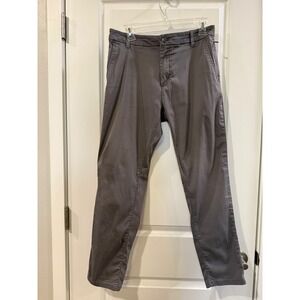 Birddogs Mens Chino Pants Grey Stretch Cotton Blend 32x30 Slim Straight 0447